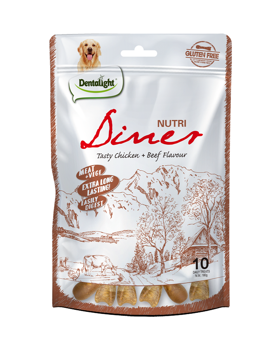 3" Nutri Diner tasty chicken&beef flavour mix ×10pcs 180g